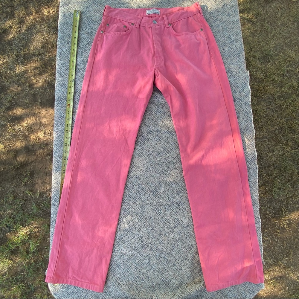 Vintage Mariano Rubinacci Jeans Straight Leg High Rise Single Stitch Italian 34